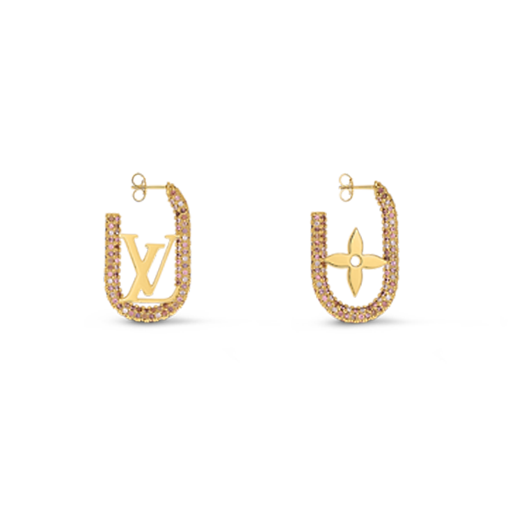 18K Louis Vuitton My Chain Earrings