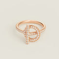 18K Echappee Diamond Hermes Ring