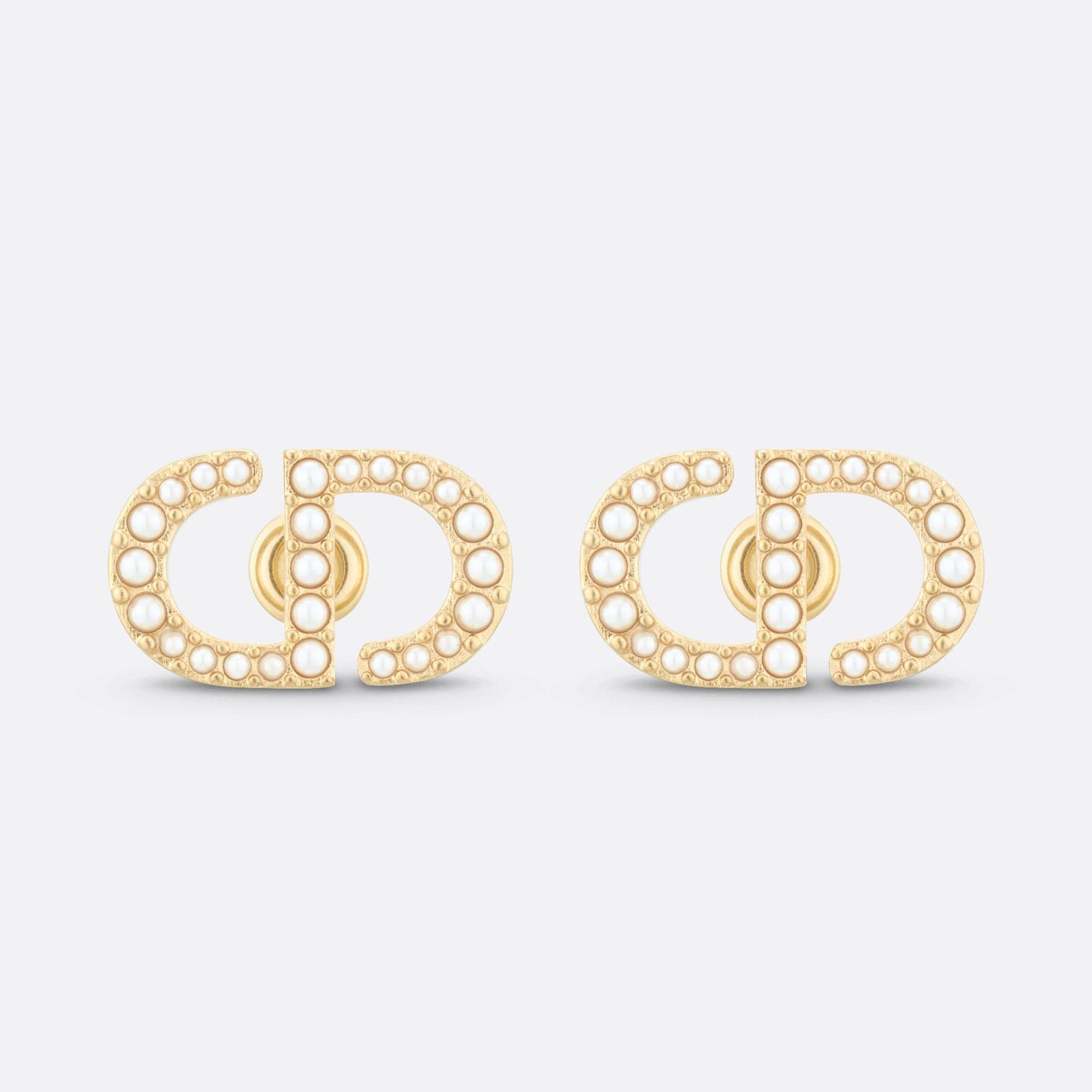 18K Petit Dior Stud Earrings