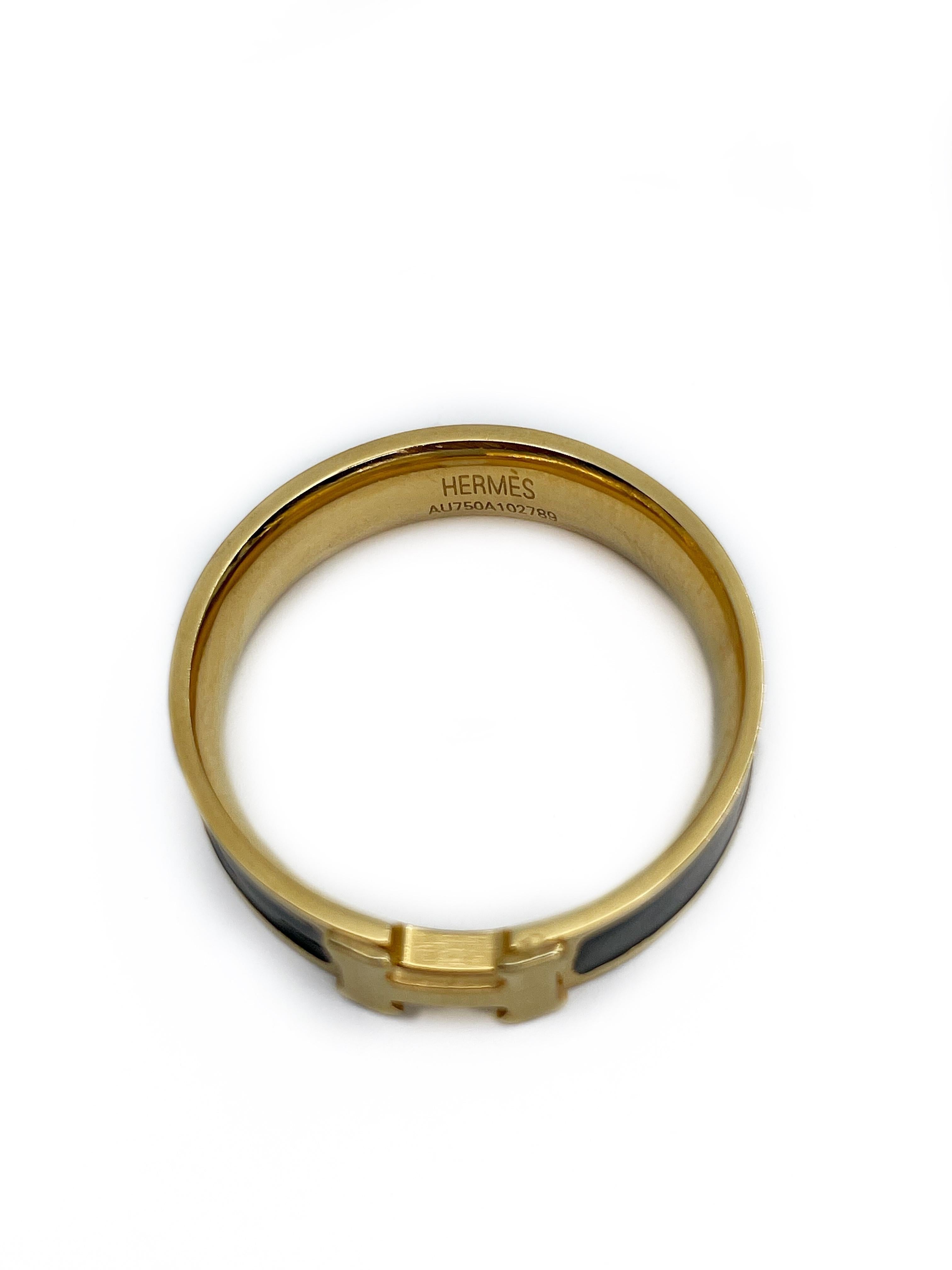 18K Vintage Clic Hermes Ring