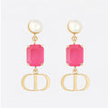 18K Petit Dior Crystal Earrings