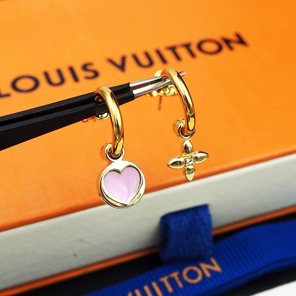 18K Louis Vuitton Iconic Heart Earrings