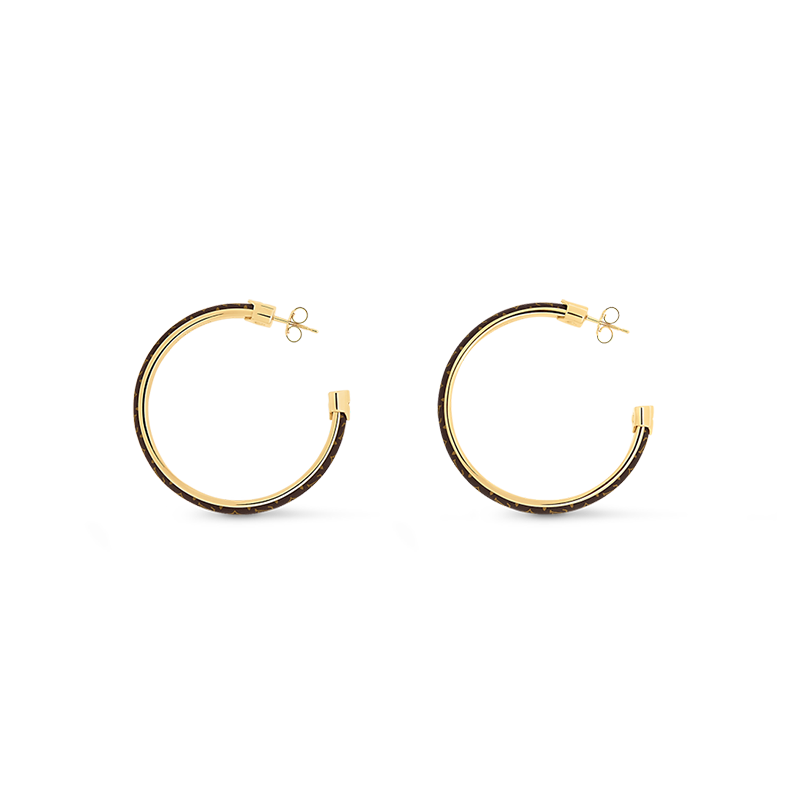 18K Louis Vuitton Signature Earrings