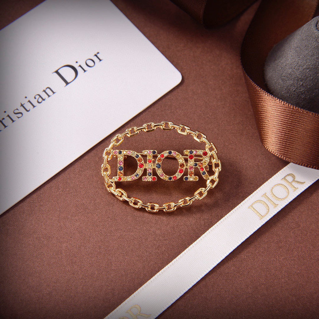 18K Dior Revolution Color Crystals Brooch