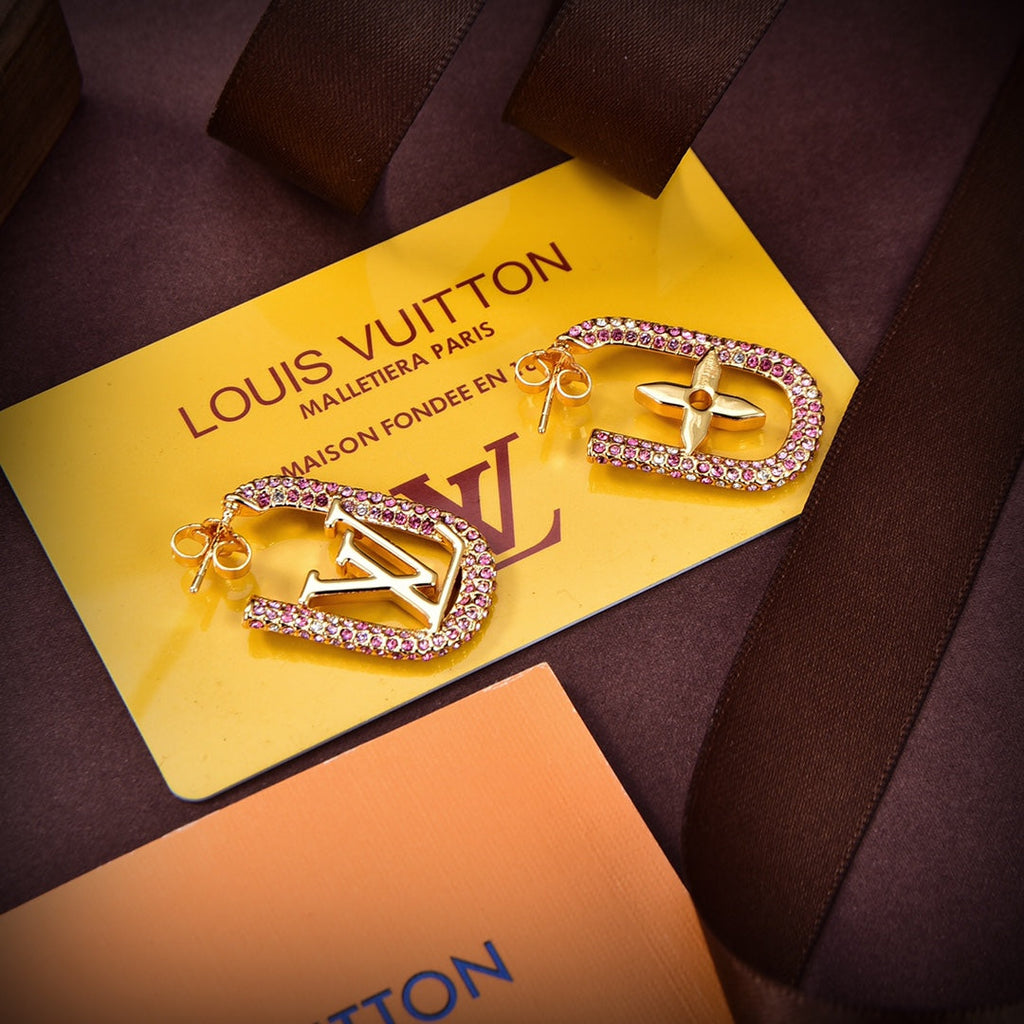 18K Louis Vuitton My Chain Earrings