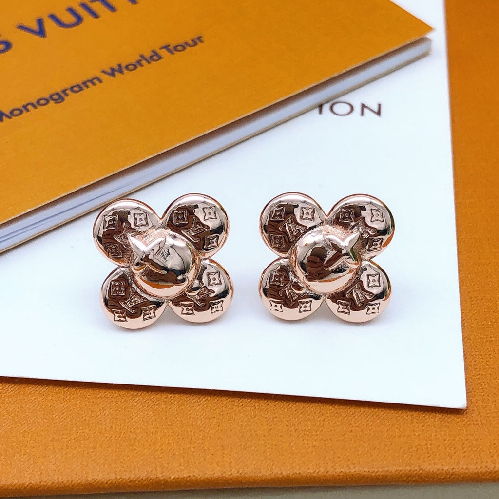18K Louis Vuitton Vivienne Earrings