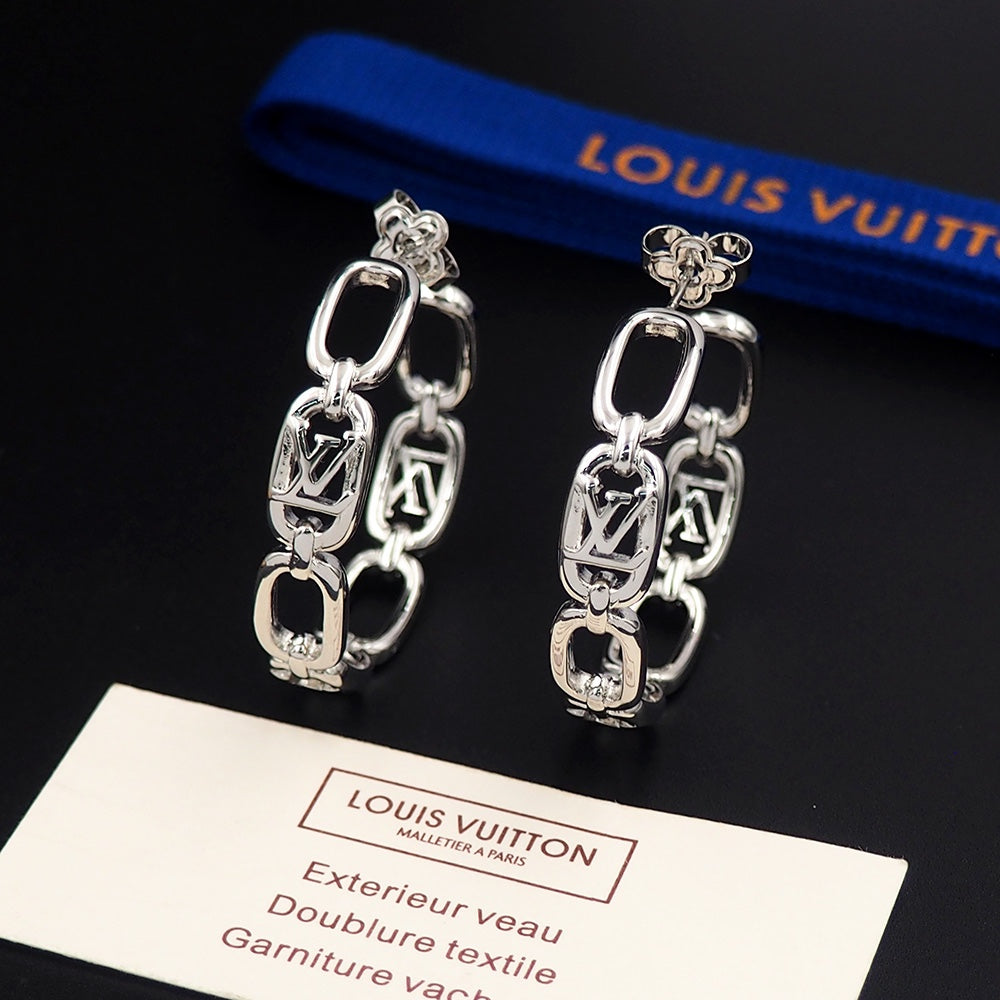 18K Louis Vuitton My Chain Earrings