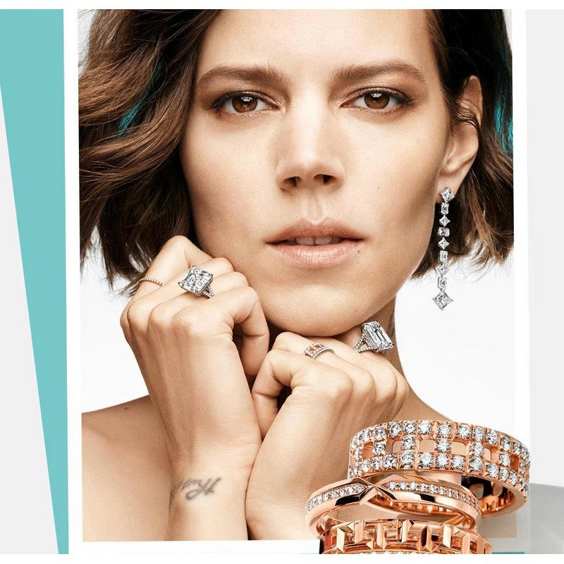 18K Tiffany Diamond Earrings