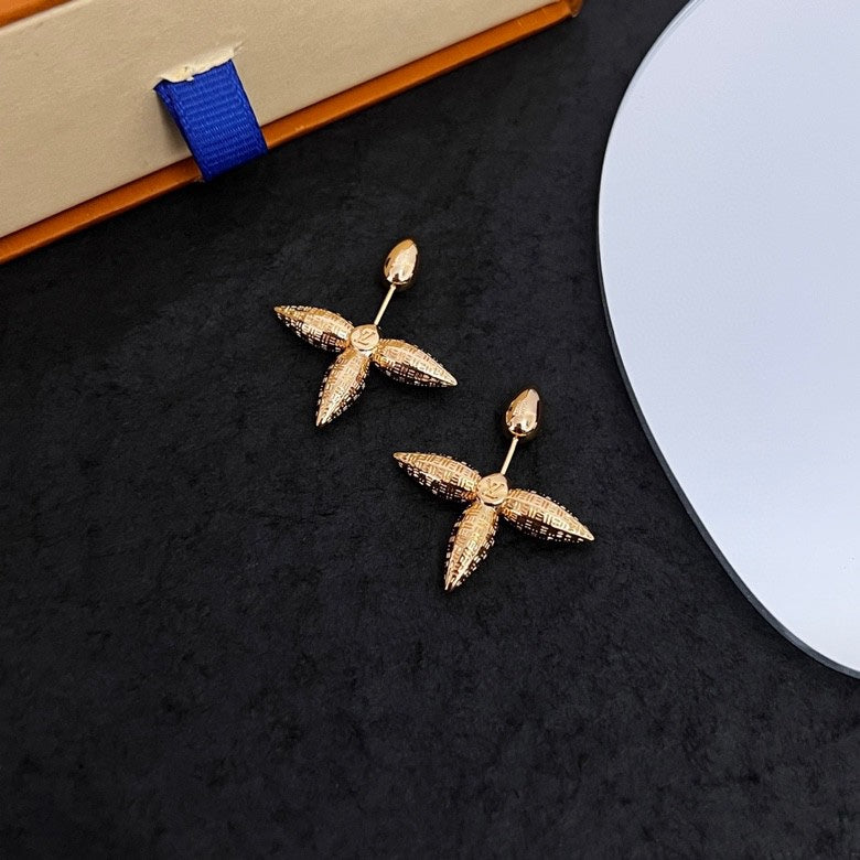 18K Louis Vuitton Louisette Stud Earrings