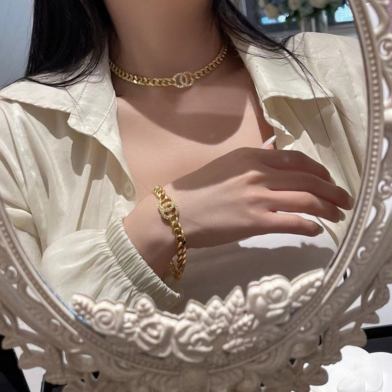 18K  Chanel Diamond Choker Necklace