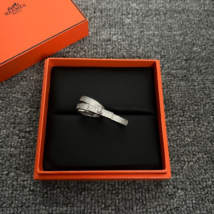 18K Kelly Gavroche Double Hermes Ring