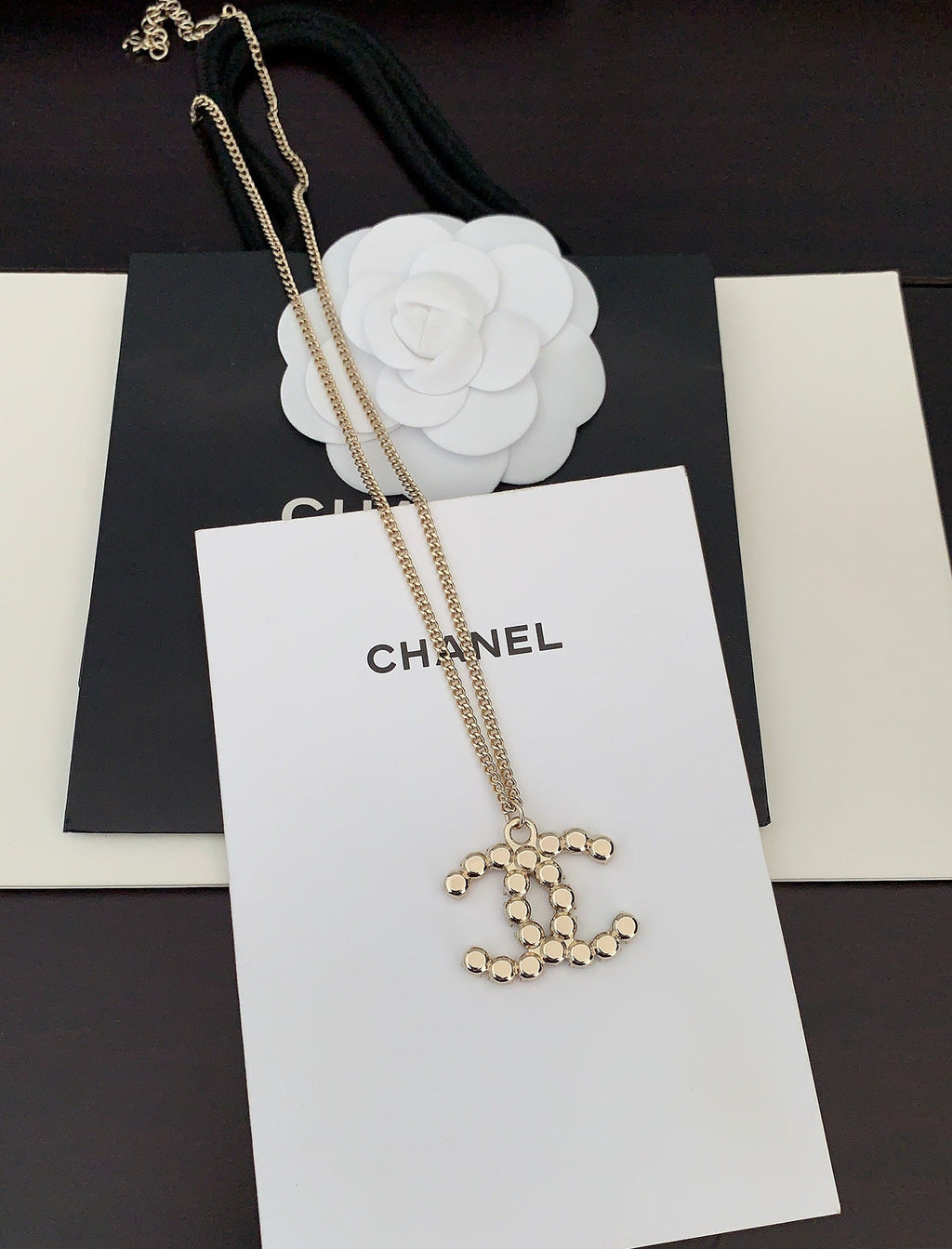 18K  Chanel Color Crystals Necklace