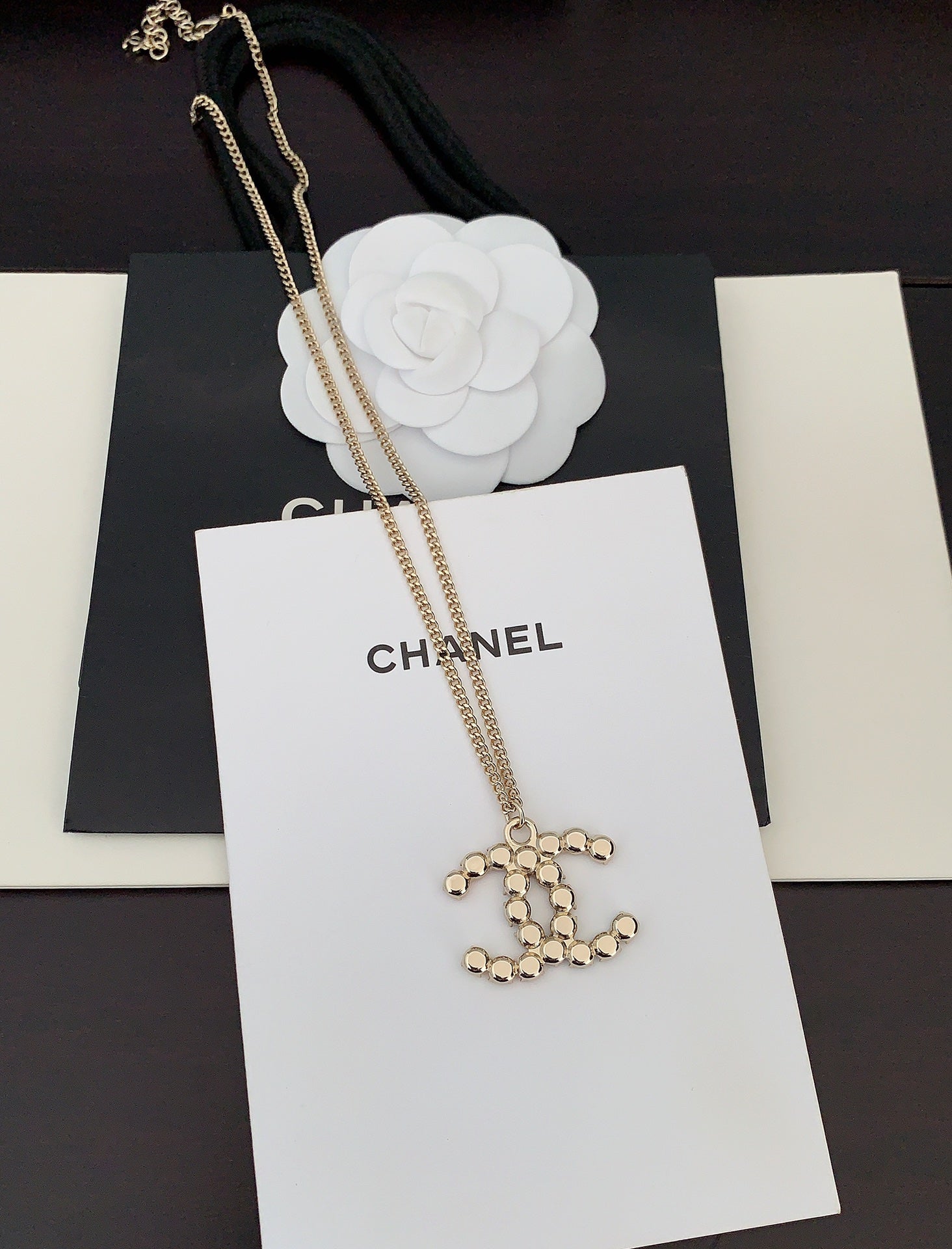 18K  Chanel Color Crystals Necklace