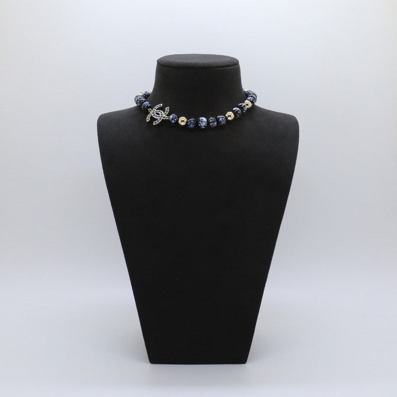 18K  Chanel Blue Pearl Necklace