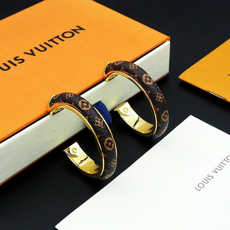 18K Louis Vuitton Signature Earrings