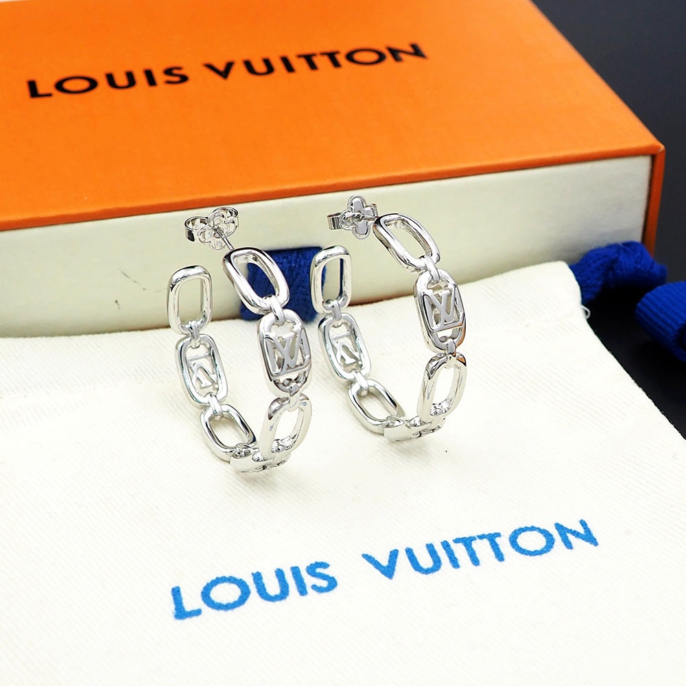 18K Louis Vuitton My Chain Earrings