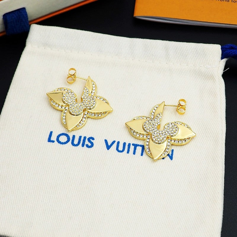 18K Louis Vuitton Medaillon Earrings