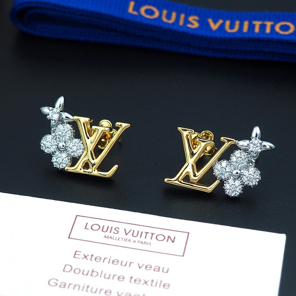 18K Louis Vuitton Gram Earrings