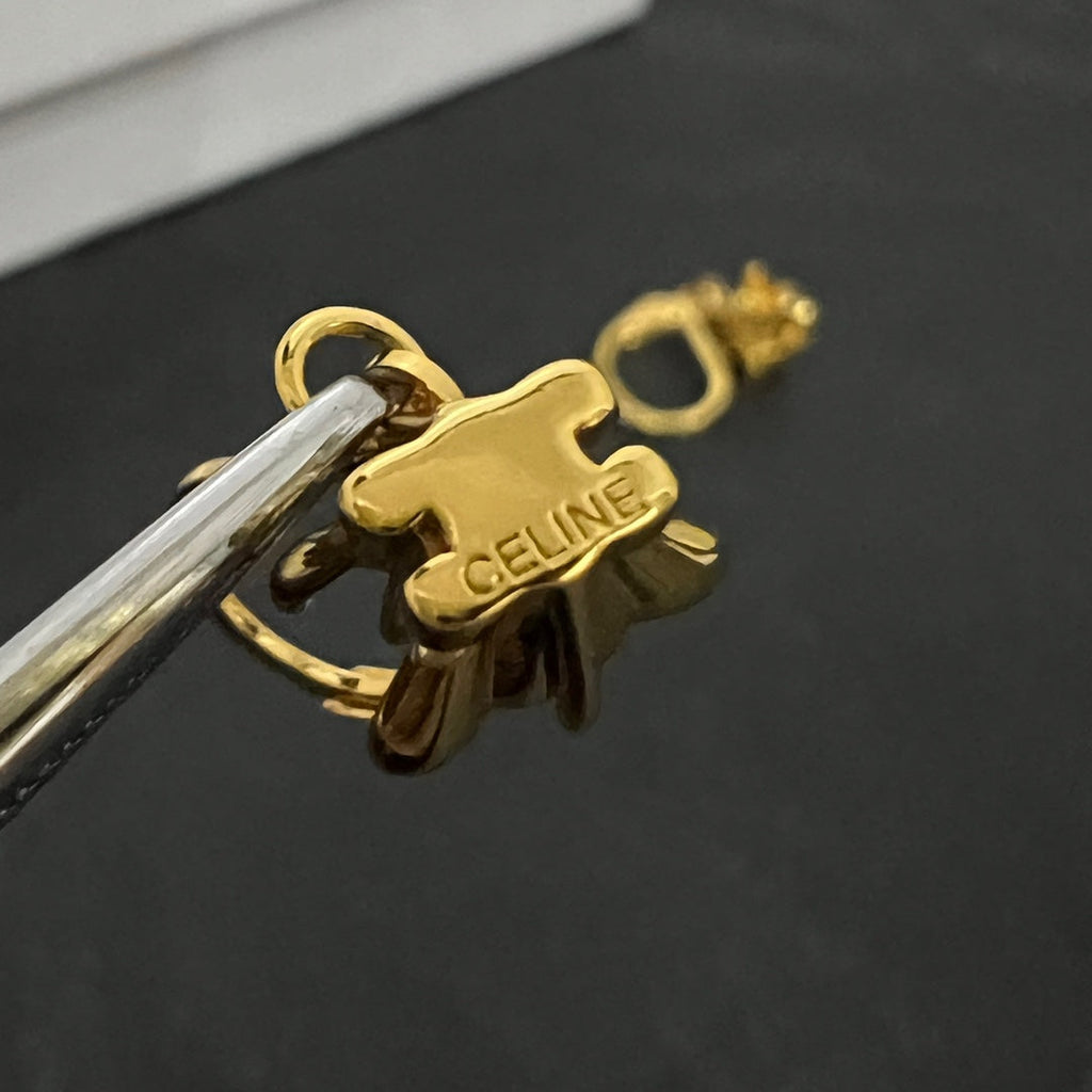 18K Celine Solitaire Earrings