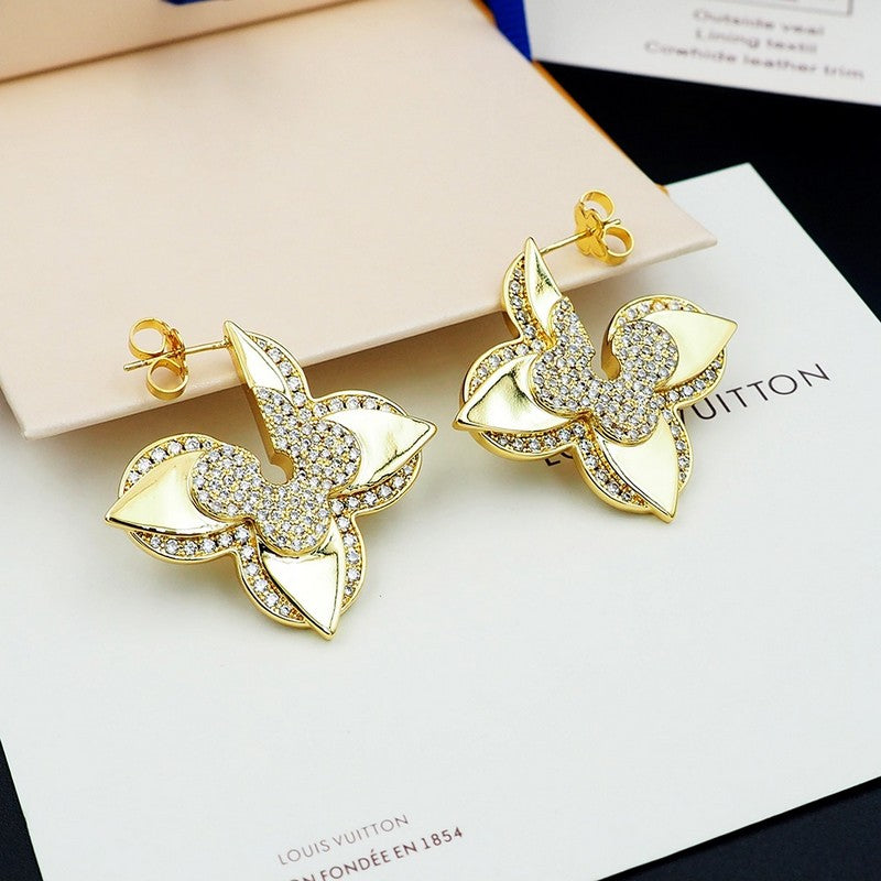 18K Louis Vuitton Medaillon Earrings