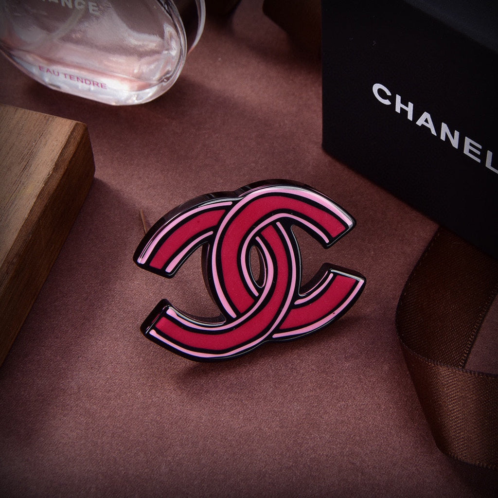 18K  Chanel Pink Brooch
