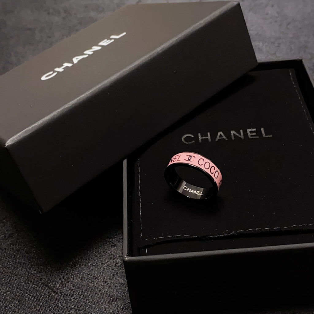 18K  Chanel Coco Pink Ring