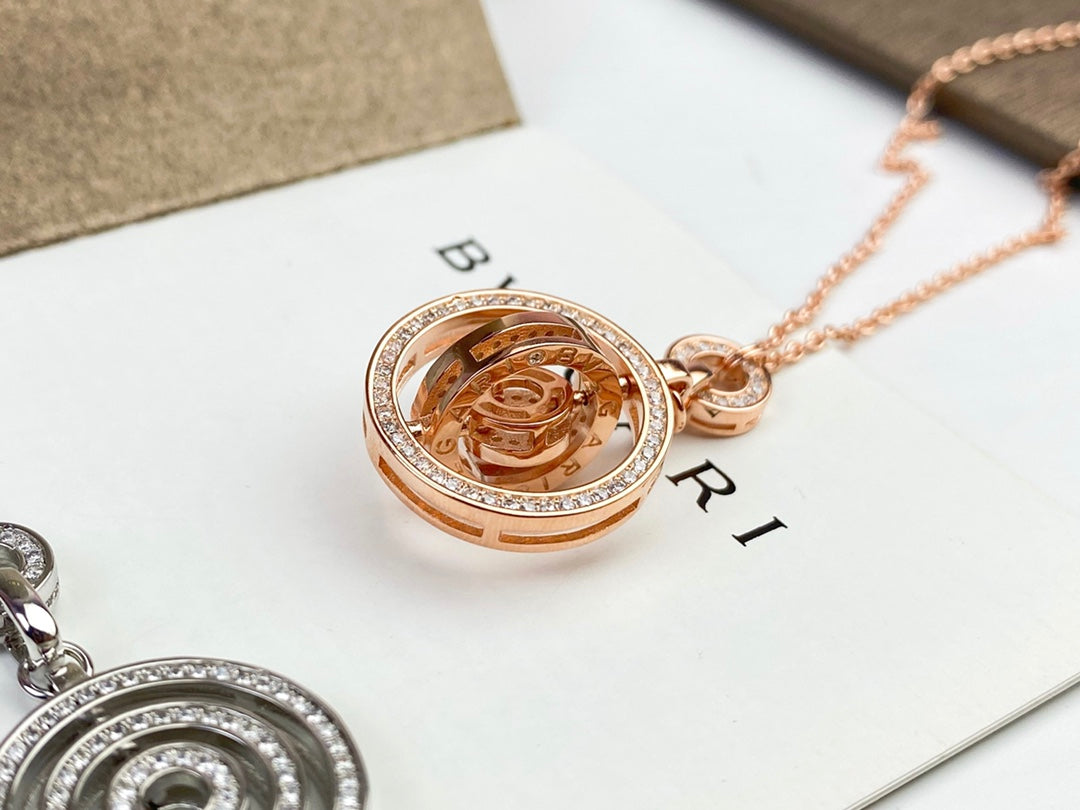 18K BVLGARI Cerchi Astrale Diamond Necklace