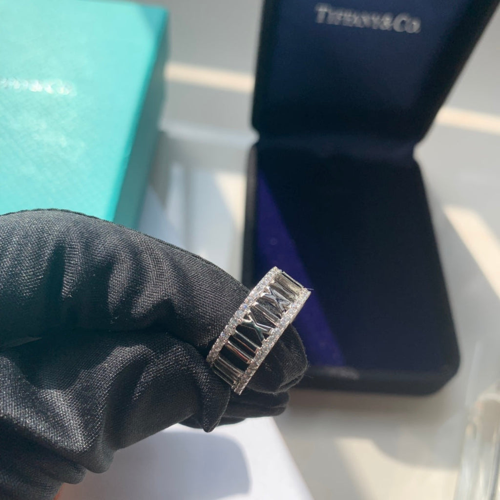 18K Tiffany Atlas Open Diamond Ring