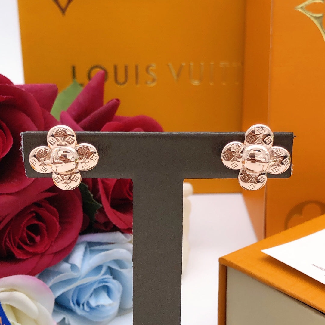 18K Louis Vuitton Vivienne Earrings