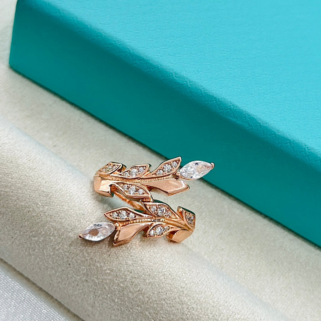 18K Tiffany Victoria Vine Bypass Ring