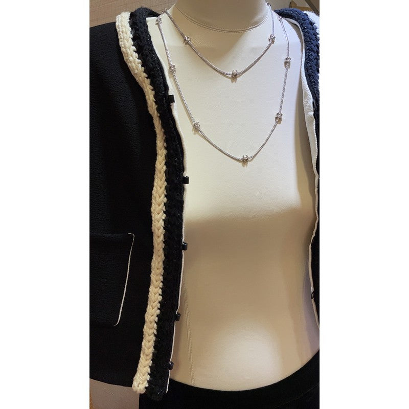 18K  Chanel 24B Flowers Long Necklace