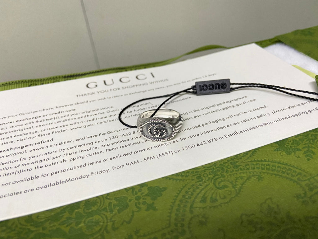 Double Gucci Marmont Pinky Ring