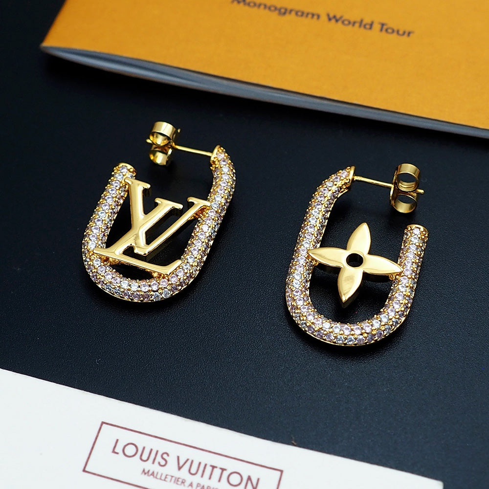 18K Louis Vuitton My Chain Earrings