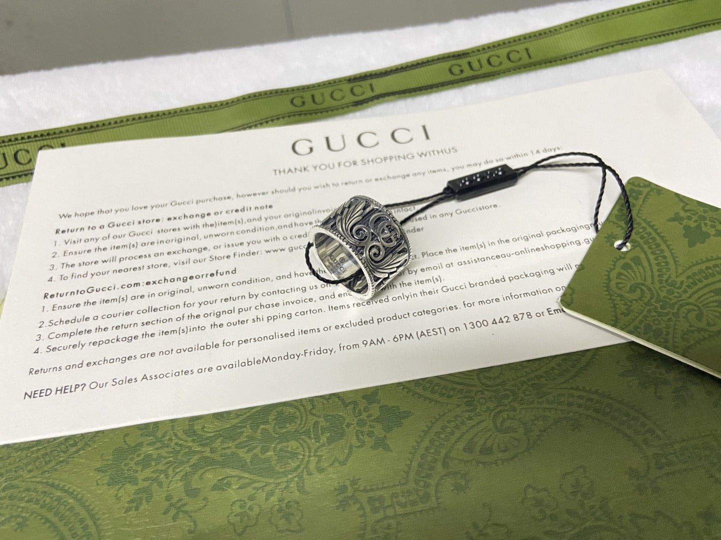 Double Gucci Marmont Ring