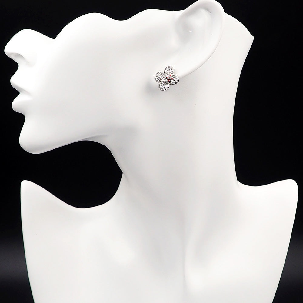 18K Louis Vuitton Vivienne Diamond Earrings