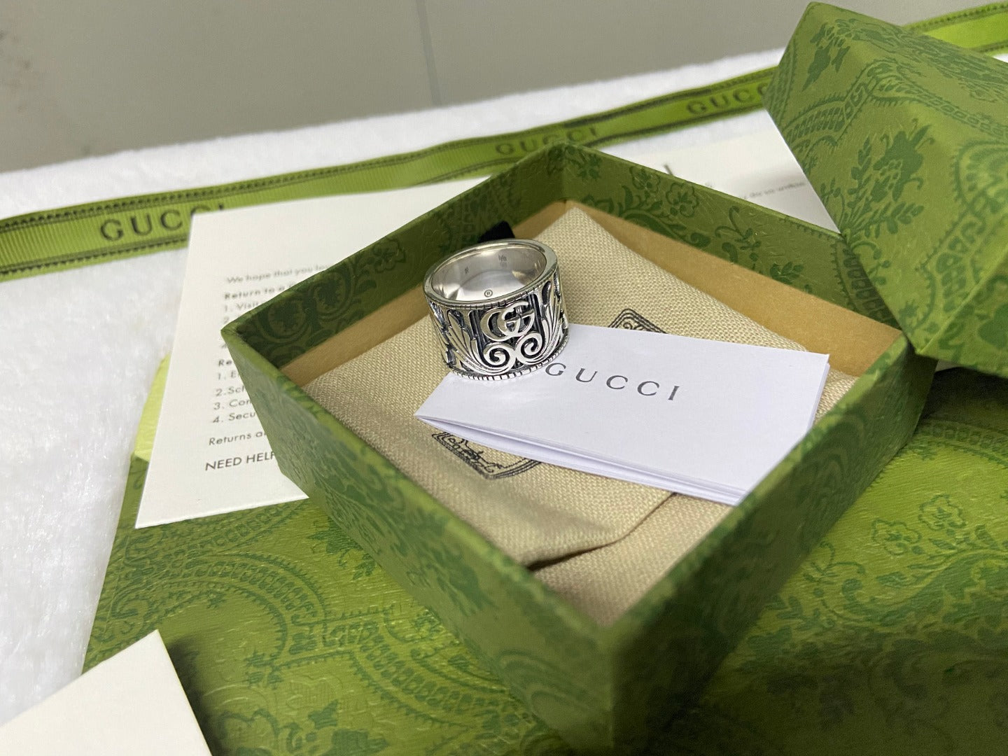 Double Gucci Marmont Ring