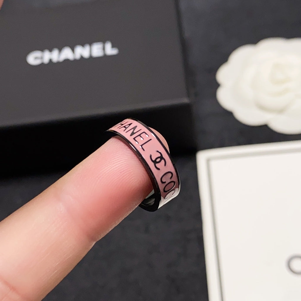 18K  Chanel Coco Pink Ring