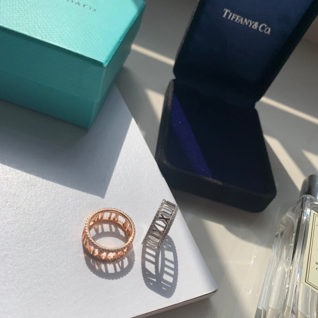 18K Tiffany Atlas Open Diamond Ring