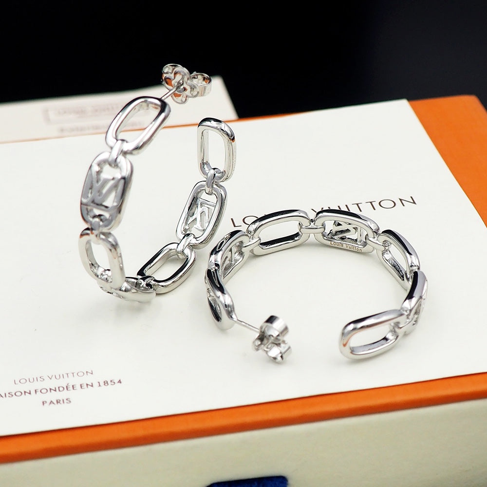 18K Louis Vuitton My Chain Earrings