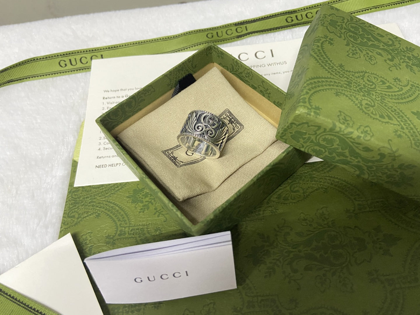 Double Gucci Marmont Ring