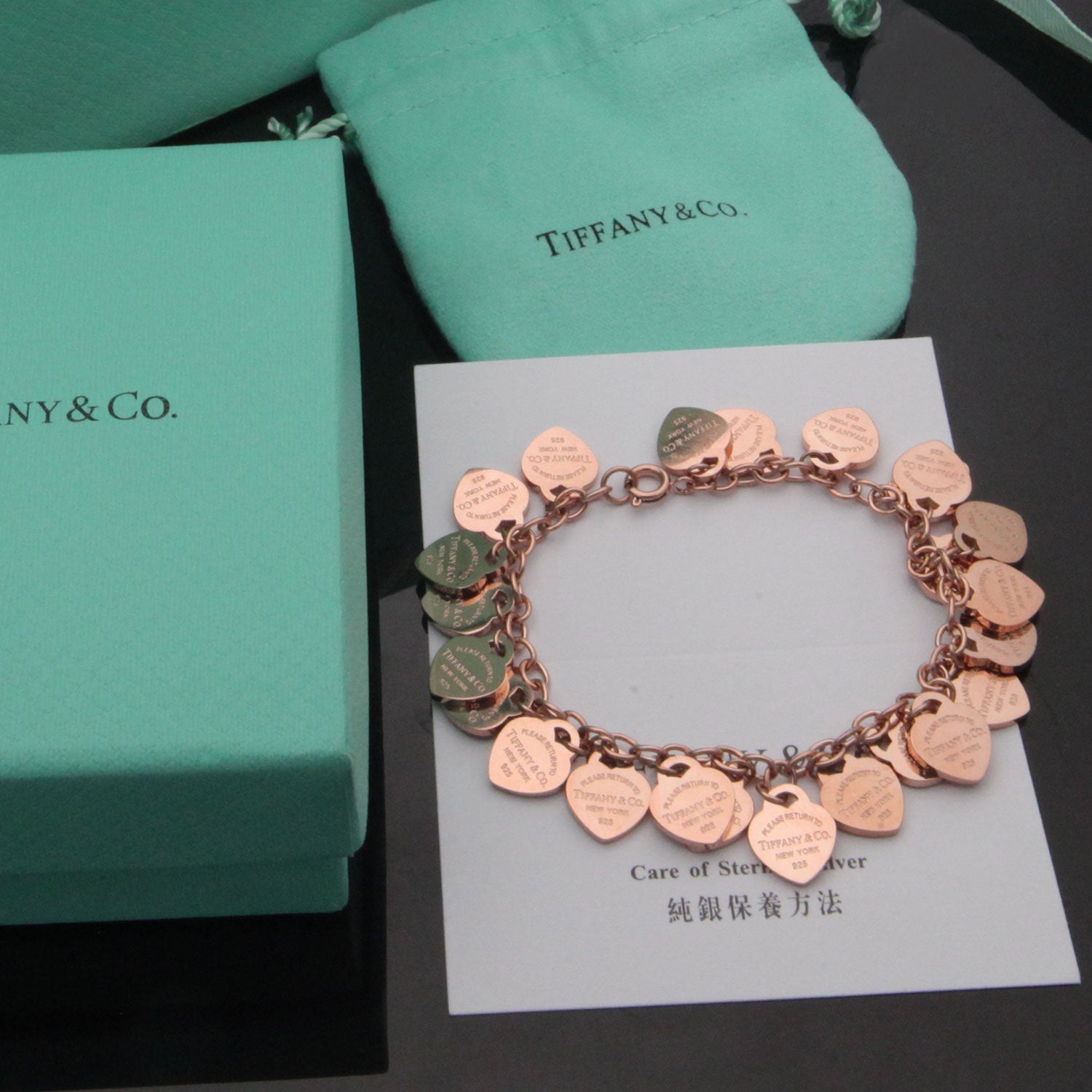 18K Tiffany Heart Tag Bracelet