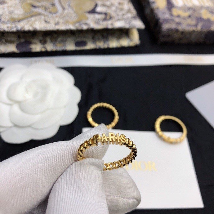 18K Dior Star Set Of Three Rings